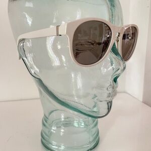 Fendi Ivory Sunglasses Aviator Style